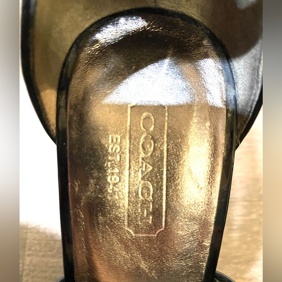 Vintage Authentic Coach Strappy Wedge Heels - Picture 6 of 6